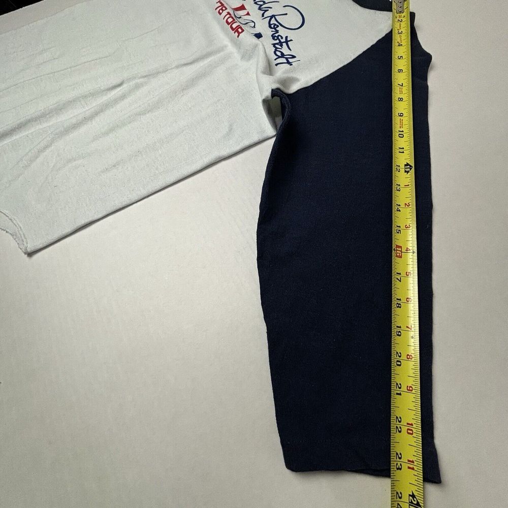 Vintage '78 LINDA RONSTADT Tour T-shirt Mens Medium 38-40 Raglan Baseball USA EC - Picture 7 of 12